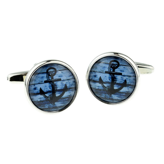 Nautical Driftwood Anchor sailing Cufflinks | Ashton and Finch