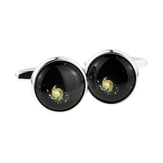 Milky Way Spiral Galaxy Cufflinks | Ashton and Finch