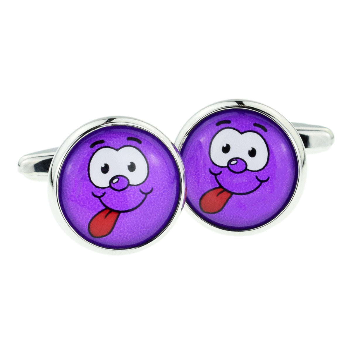 Purple Funny Face Cufflinks | Ashton and Finch