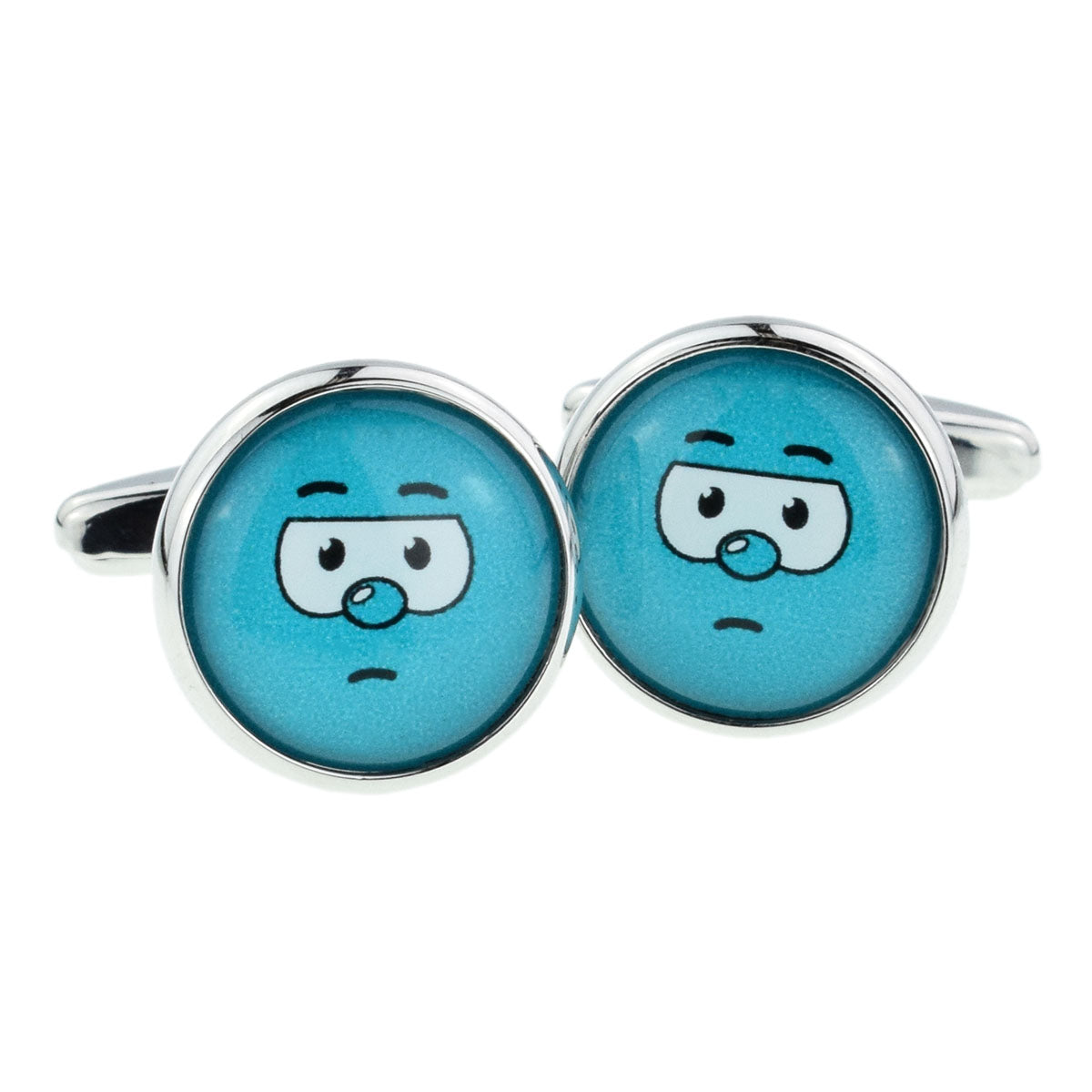 Turquoise Funny Face Cufflinks | Ashton and Finch