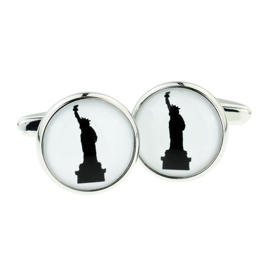 Statue of Liberty Silhouette Cufflinks | Ashton and Finch