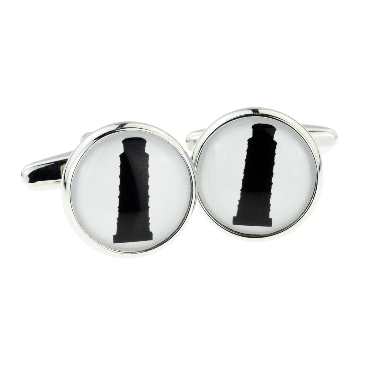 Leaning Tower of Pisa Silhouette Cufflinks | Ashton and Finch