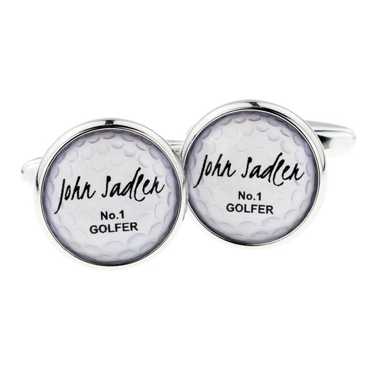 Bespoke Personalised Number No1 Golfer Cufflinks | Ashton and Finch