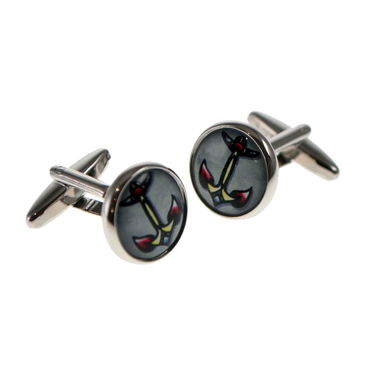 Anchor Tattoo Art Style Cufflinks | Ashton and Finch