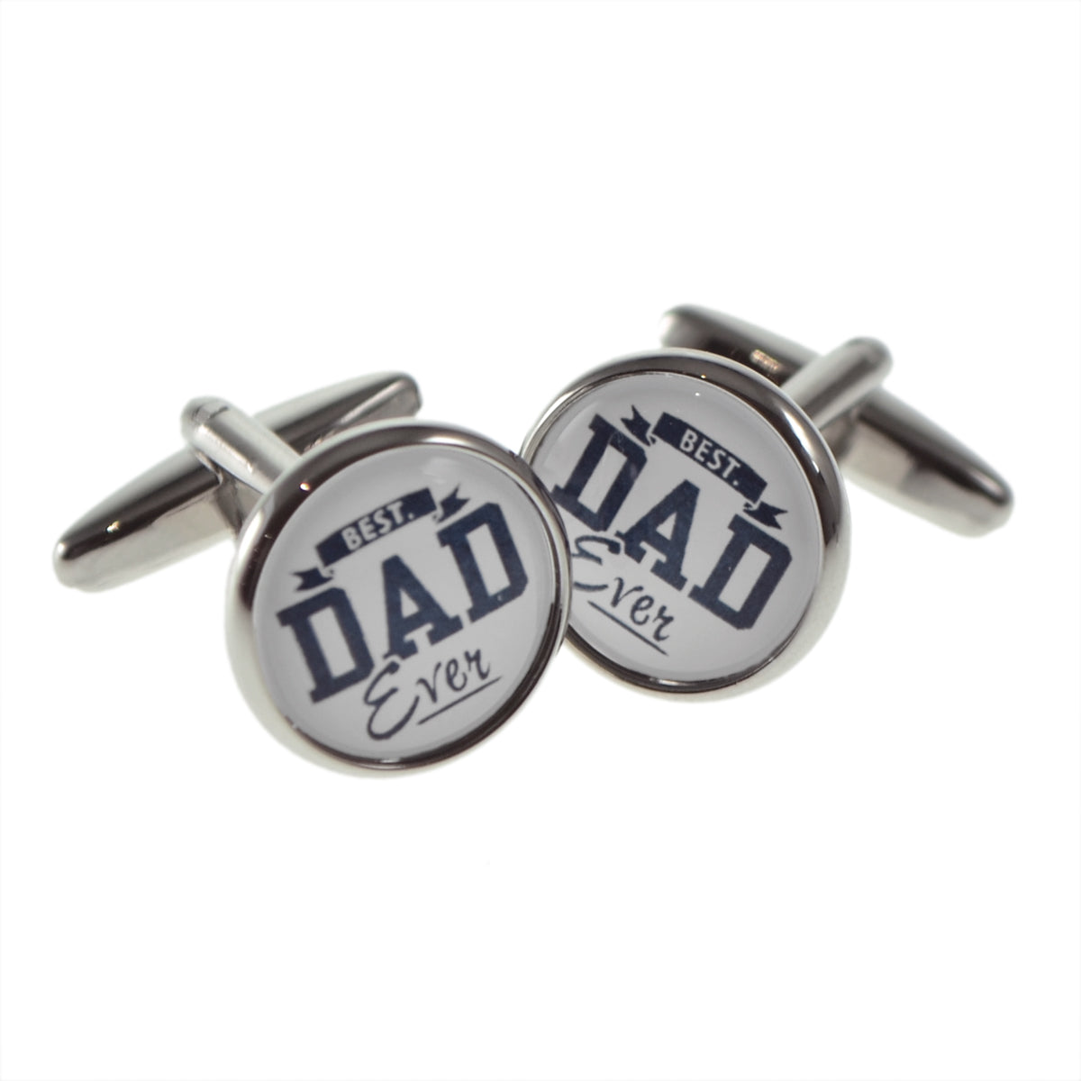 Best Dad Ever Round Framed Cufflinks | Ashton and Finch