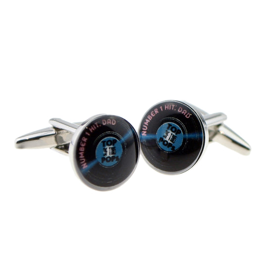 No 1 Hit Dad - Top of the Pops Retro Cufflinks | Ashton and Finch