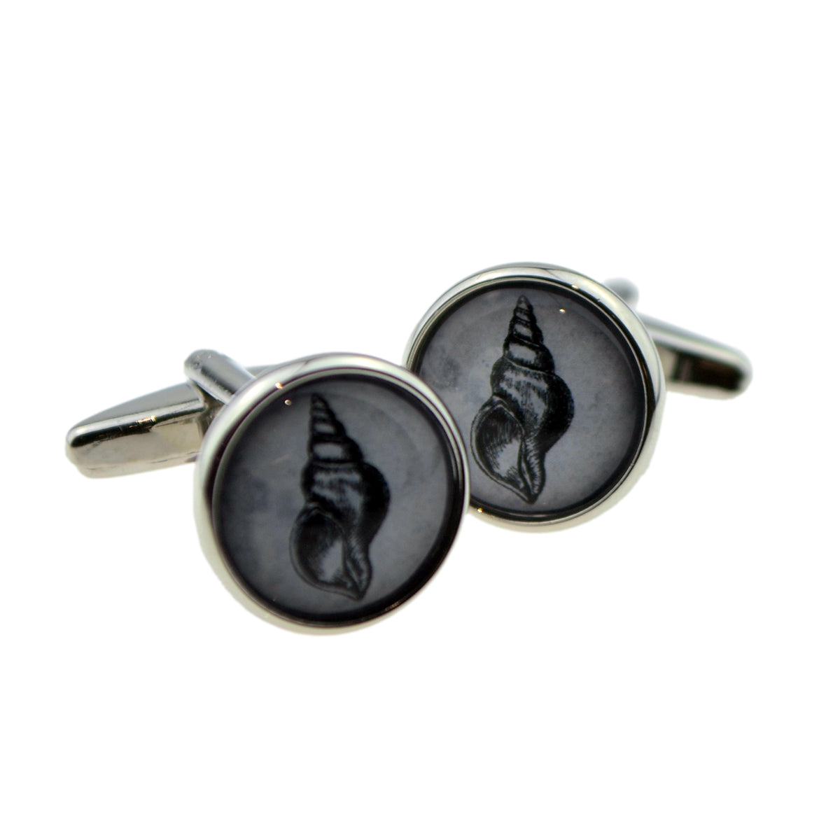 Fossilised Shell Design Cufflinks | Ashton and Finch