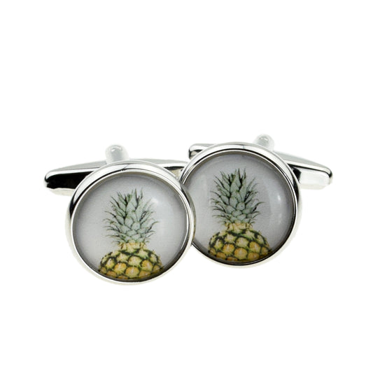 Pineapple Flower Design Cufflinks | Ashton and Finch