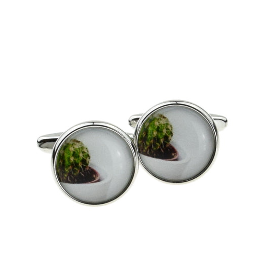 Spiky Ball Cactus Design Cufflinks | Ashton and Finch