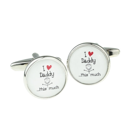 Cute I Love Daddy this Much Cufflinks | Ashton and Finch