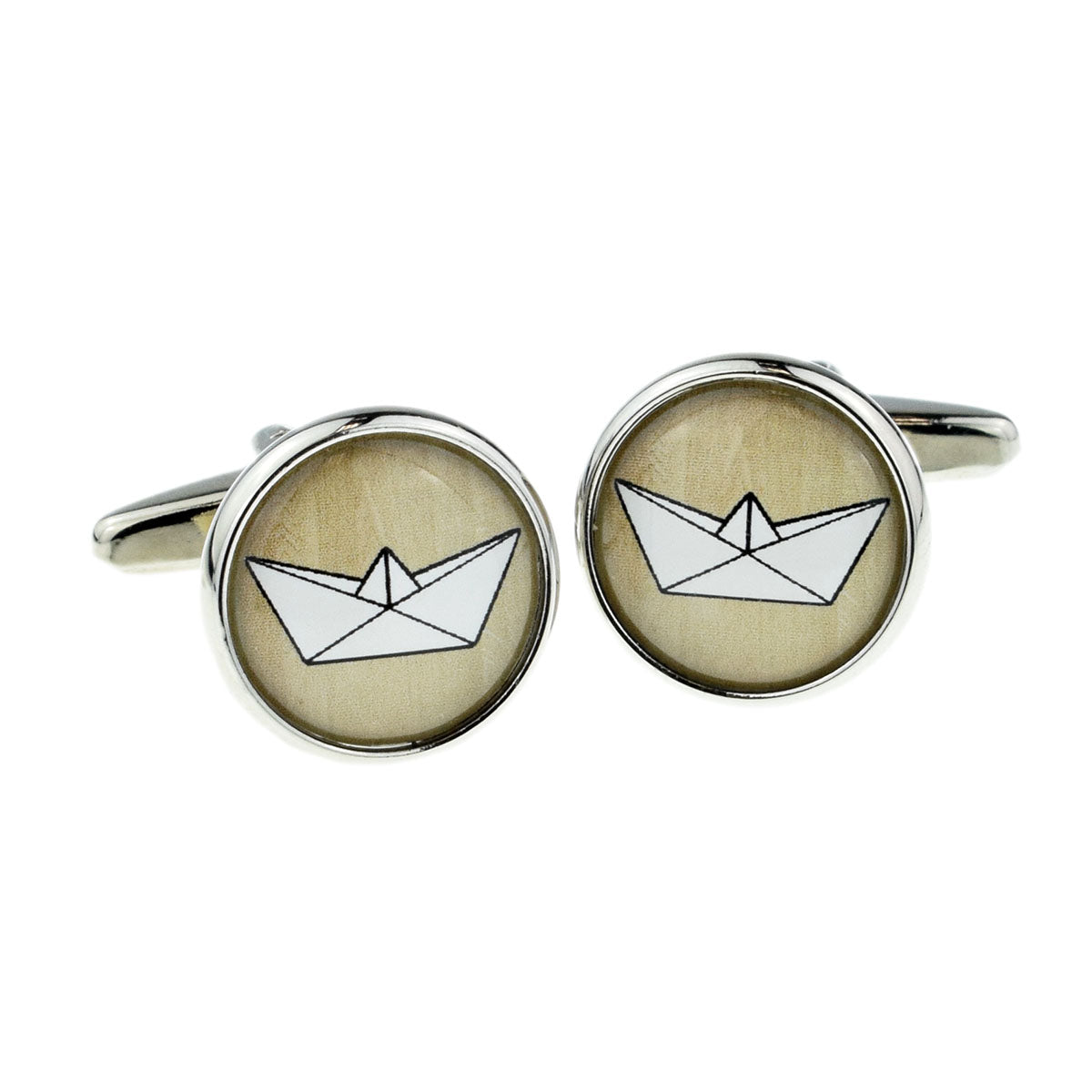 Origami Paper Boat Design Cufflinks | Ashton and Finch