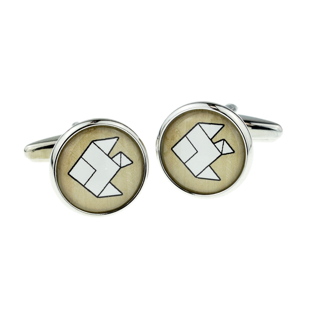Origami Fish Design Cufflinks | Ashton and Finch