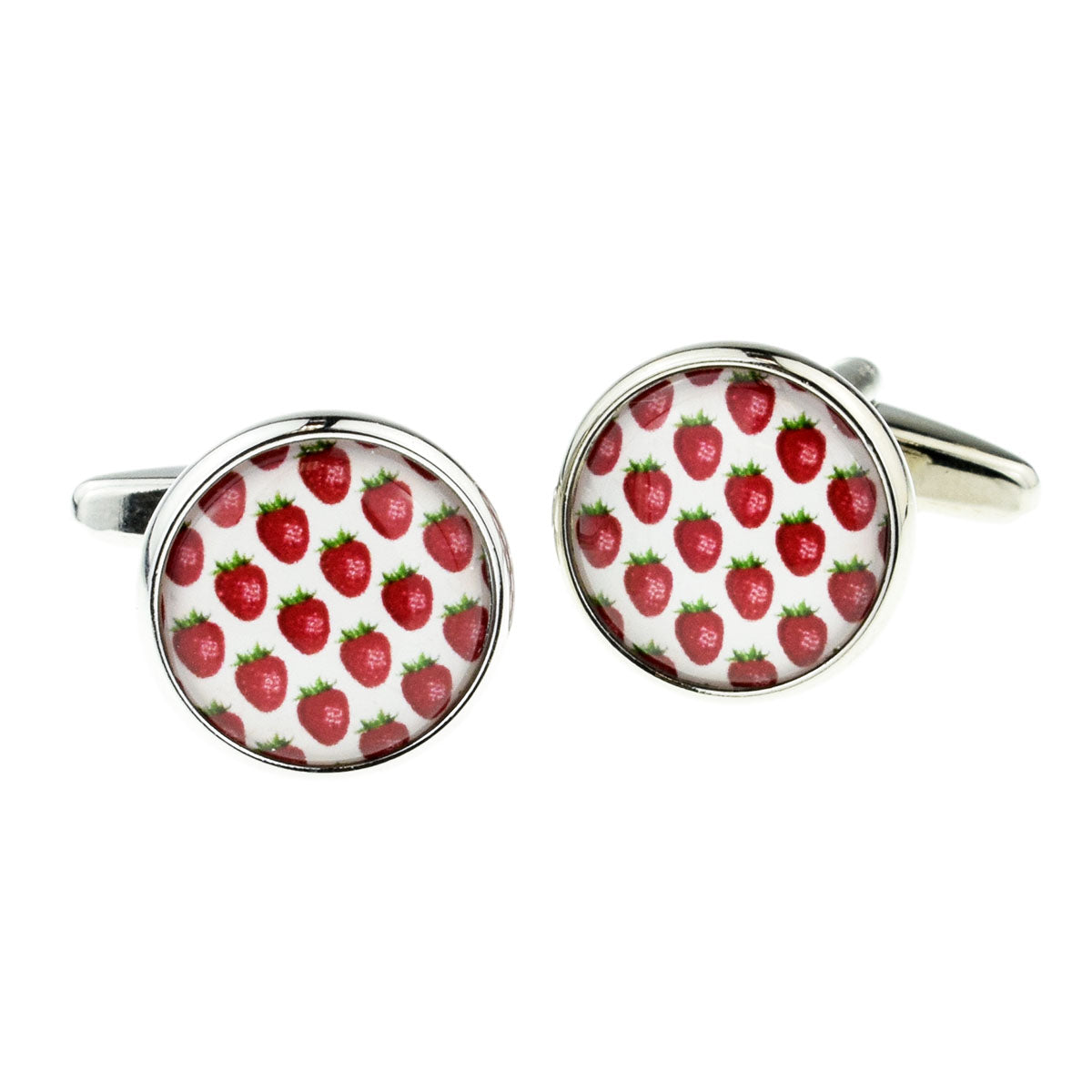 Fun Strawberries Design Cufflinks | Ashton and Finch