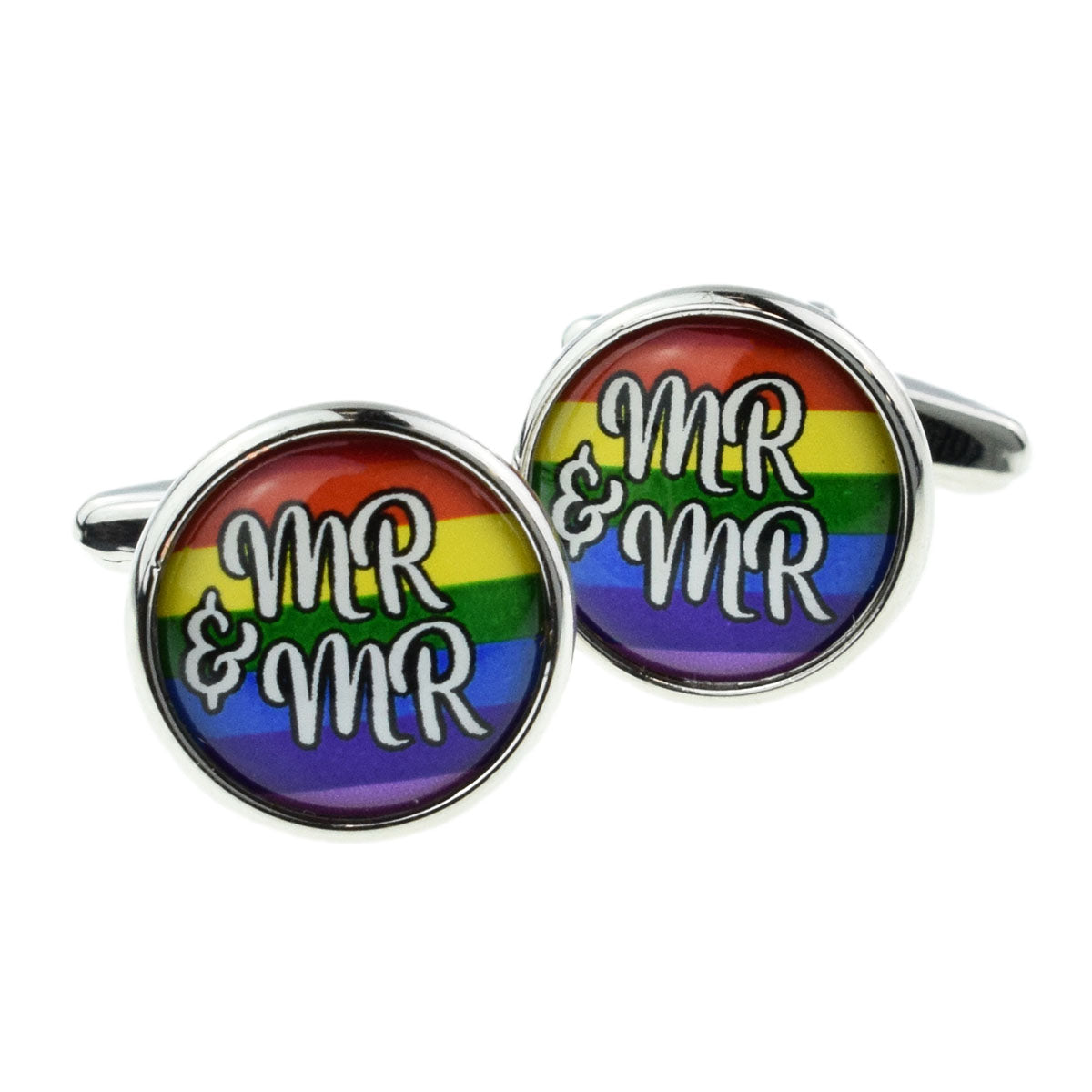 Rainbow Mr & Mr Cufflinks | Ashton and Finch