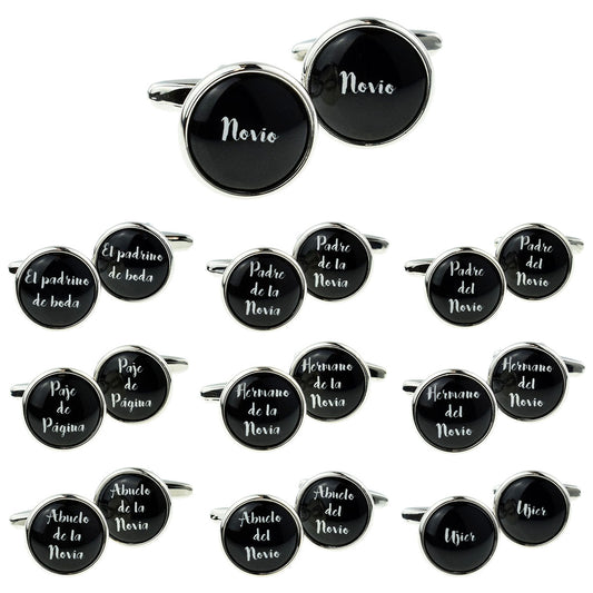 Gemelos de la boda (Spanish Language Wedding Cufflinks) | Ashton and Finch