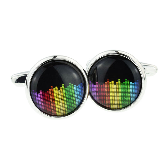 Cool Rainbow Love Meter Cufflinks | Ashton and Finch