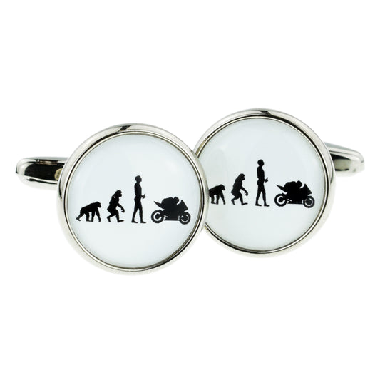 Evolution of a Motorbike Rider Cufflinks | Ashton and Finch