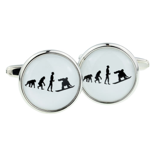 Evolution of a Snowboarder Cufflinks | Ashton and Finch
