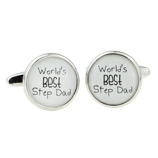 World's Best Stepdad Cufflinks | Ashton and Finch