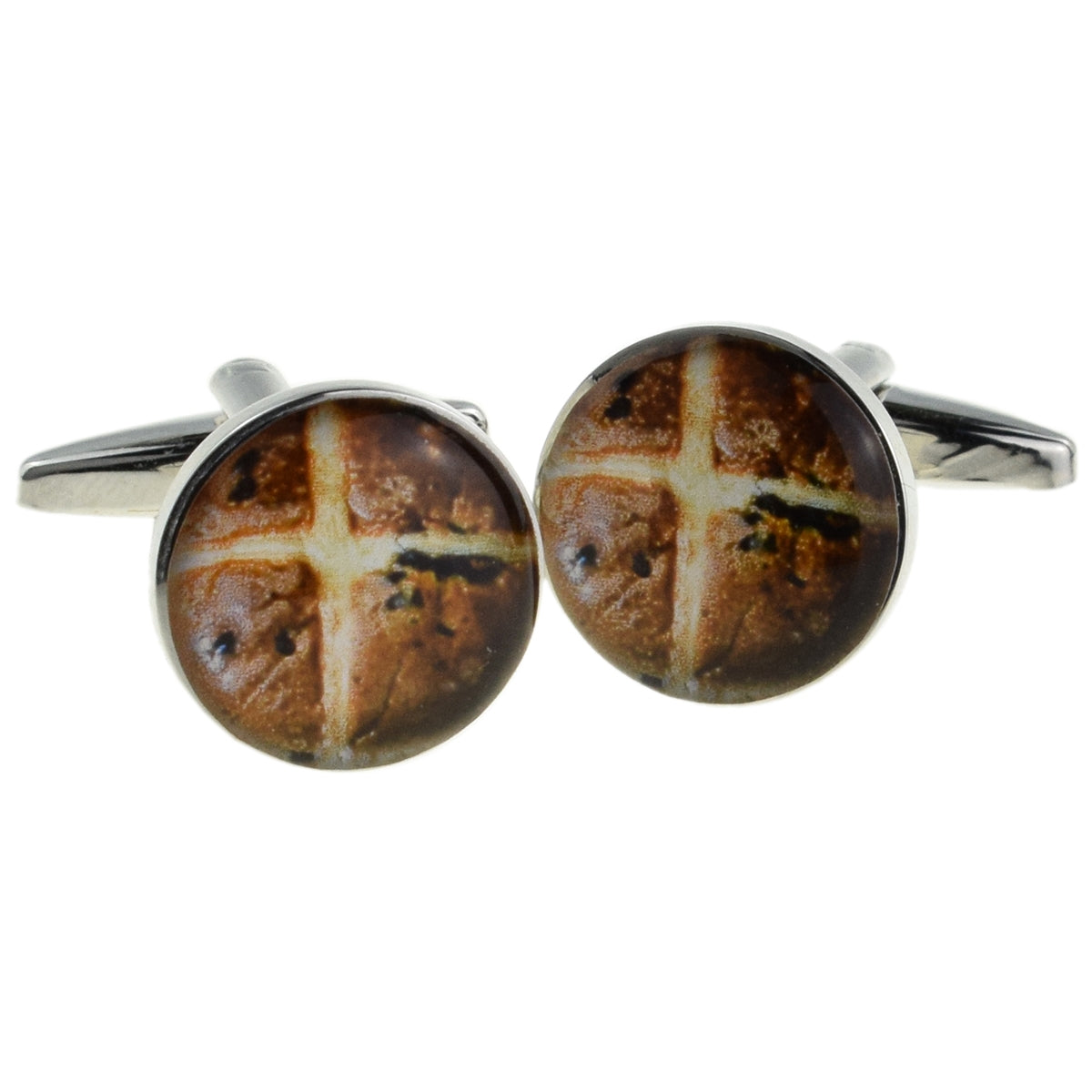 Hot Cross Bun Design Cufflinks | Ashton and Finch