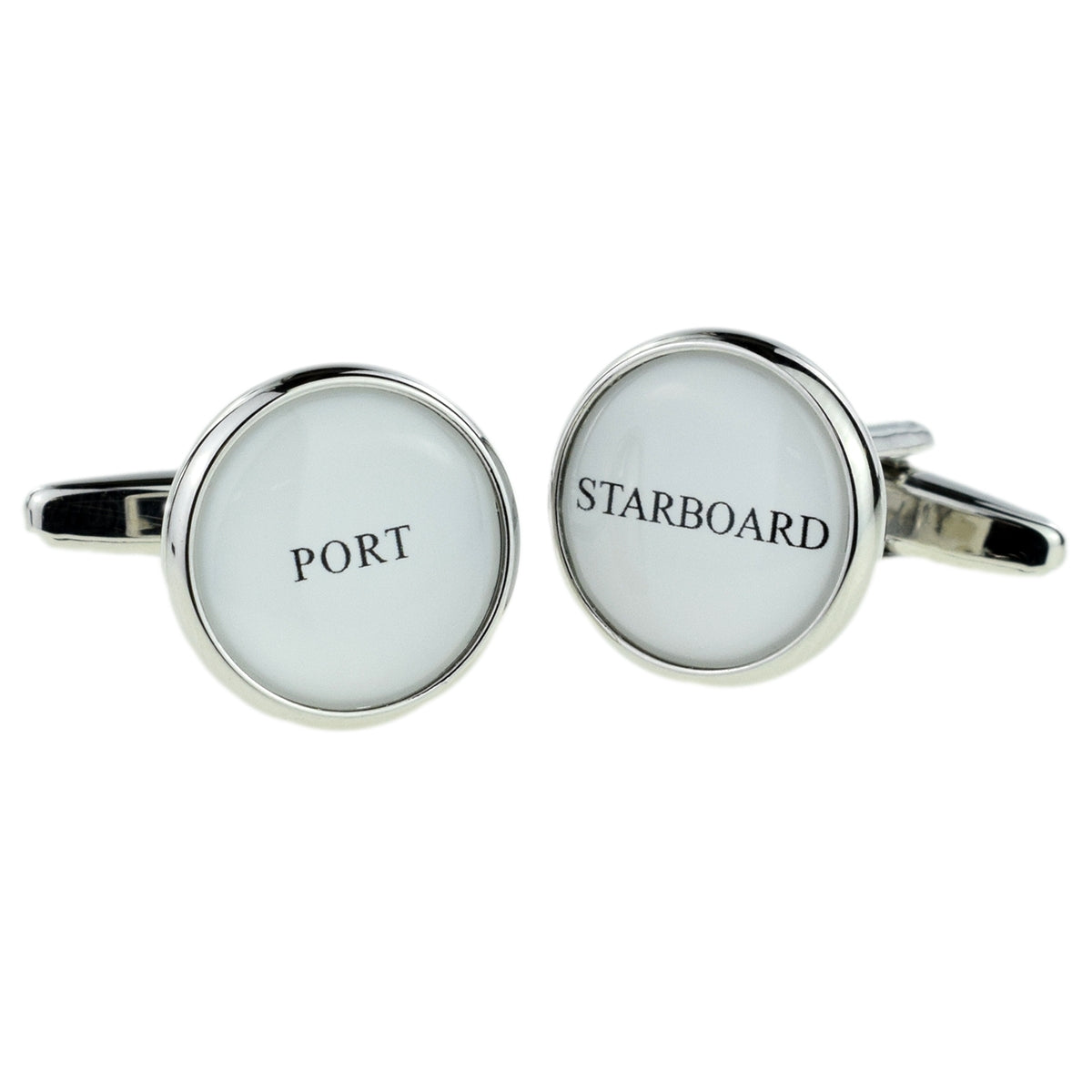 Port & Starboard Round Cufflinks | Ashton and Finch