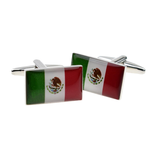 Mexico Flag Cufflinks | Ashton and Finch