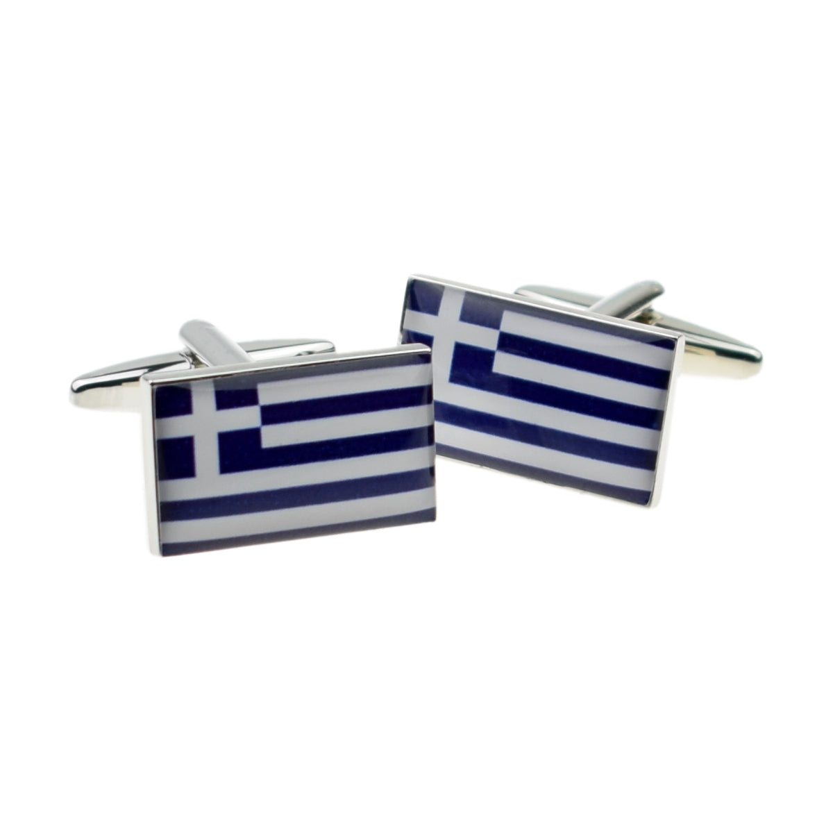 Greece Flag Cufflinks | Ashton and Finch
