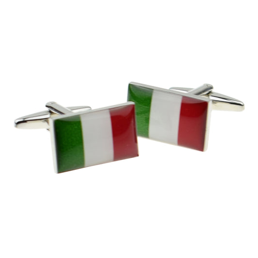 Italy Flag Cufflinks | Ashton and Finch