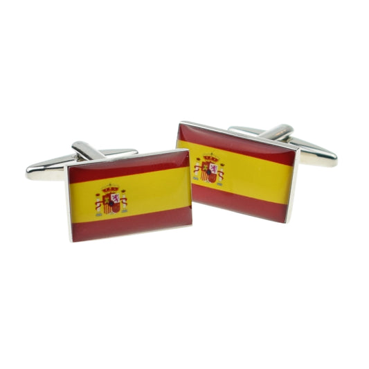 Spain Flag Cufflinks | Ashton and Finch