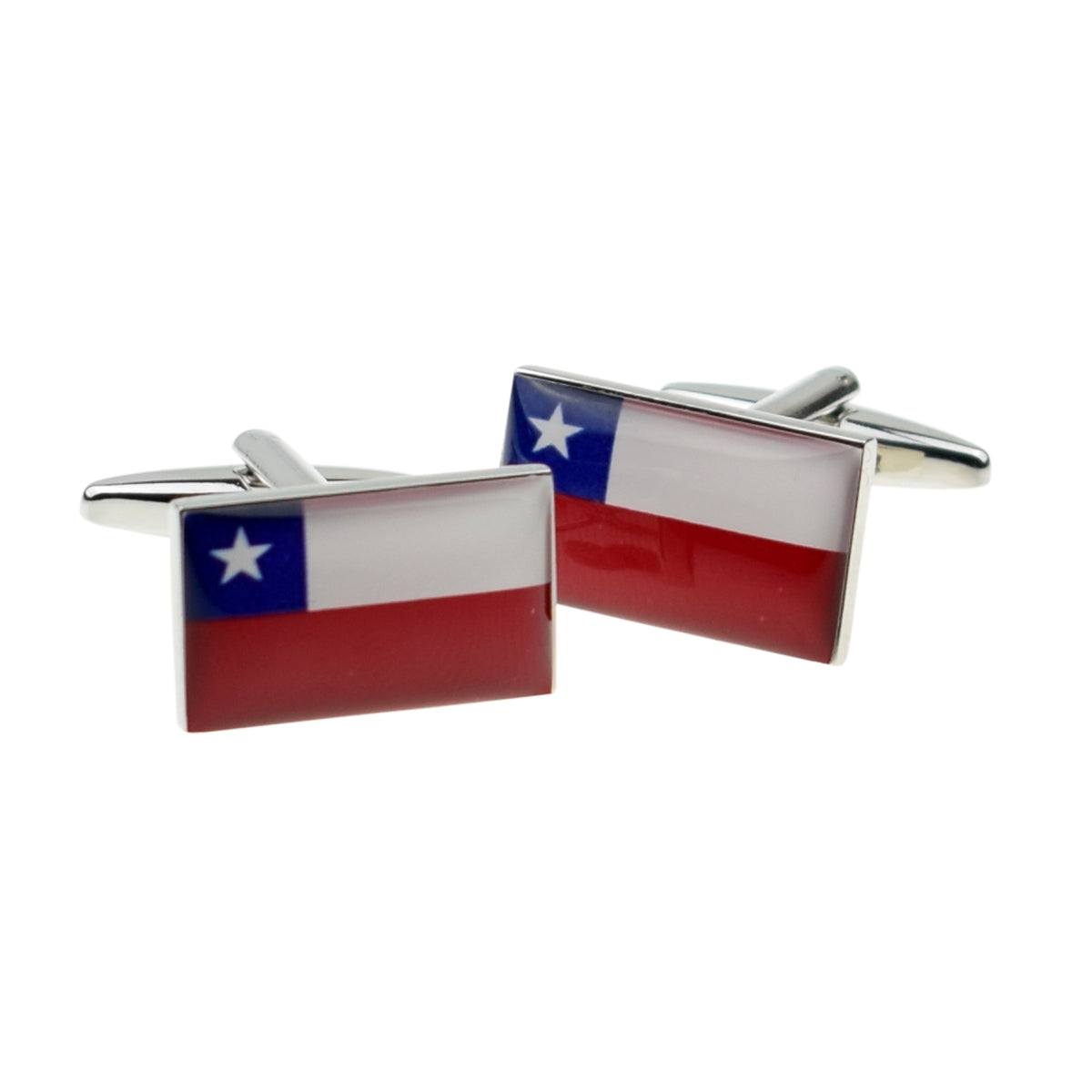 Chile Flag Cufflinks | Ashton and Finch