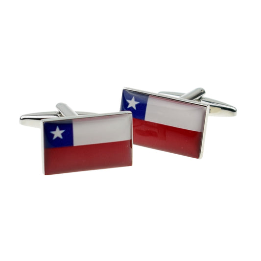 Chile Flag Cufflinks | Ashton and Finch
