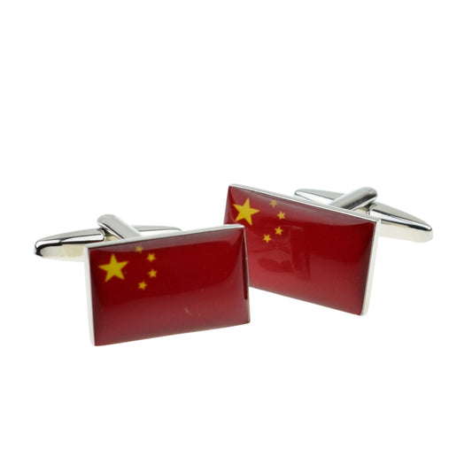 China Flag Cufflinks | Ashton and Finch