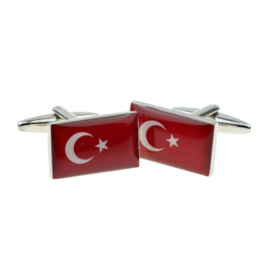 Turkey Flag Cufflinks | Ashton and Finch