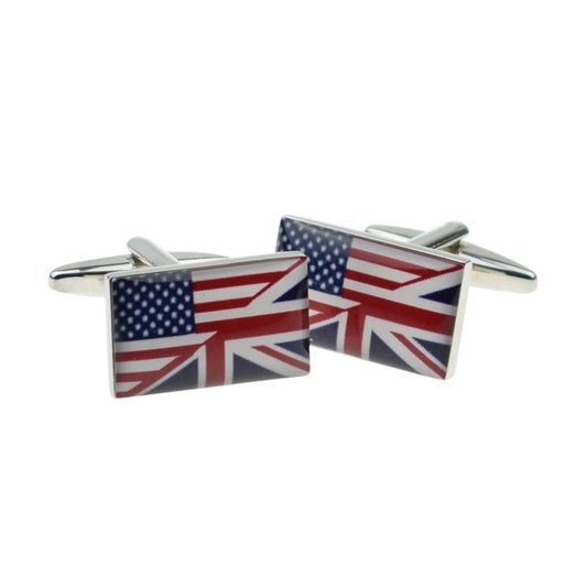 Union Jack Mixed with Stars & Stripes Cufflinks | Ashton and Finch
