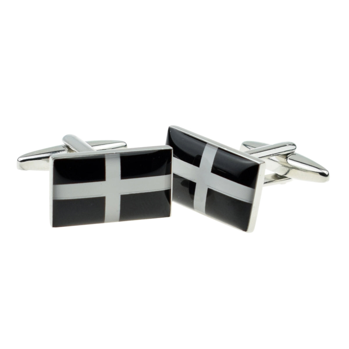 Cornwall, Cornish Cross of St Piran Flag Cufflinks | Ashton and Finch