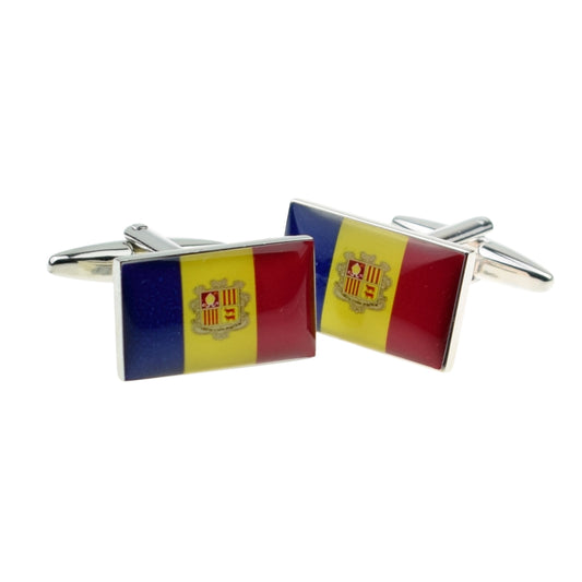 Andorra Flag Cufflinks | Ashton and Finch