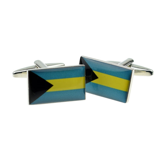 Bahamas Flag Cufflinks | Ashton and Finch