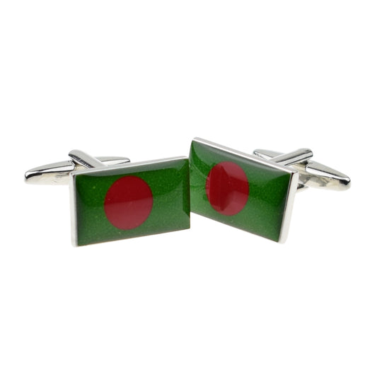 Bangladesh Flag Cufflinks | Ashton and Finch