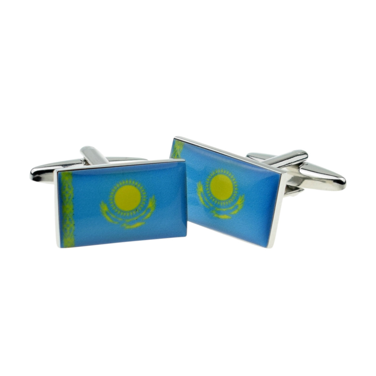 Kazakhstan Flag Cufflinks | Ashton and Finch