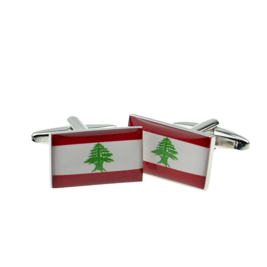 Lebanon Flag Cufflinks | Ashton and Finch