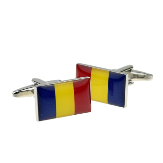 Romania Flag Cufflinks | Ashton and Finch