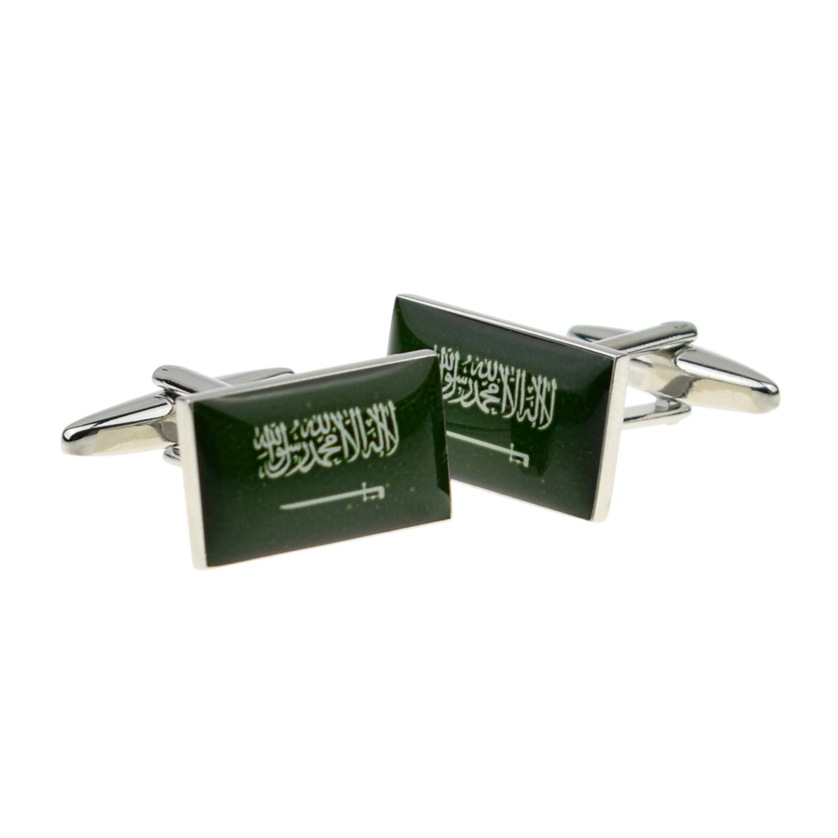 Saudia Arabia Flag Cufflinks | Ashton and Finch