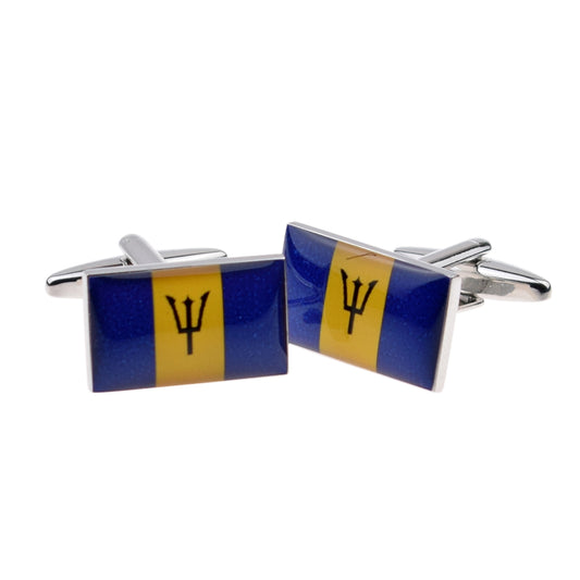 Barbados Flag Cufflinks | Ashton and Finch