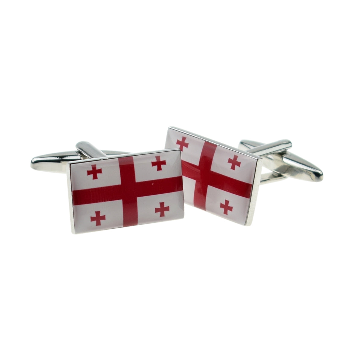 National Flag of Georgia Cufflinks | Ashton and Finch