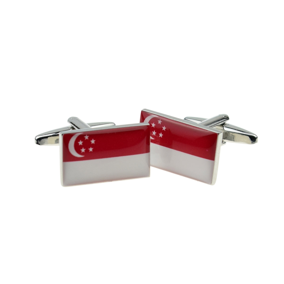Singapore Flag Cufflinks | Ashton and Finch
