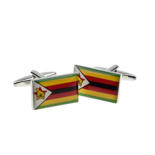 Zimbabwe Flag Cufflinks | Ashton and Finch