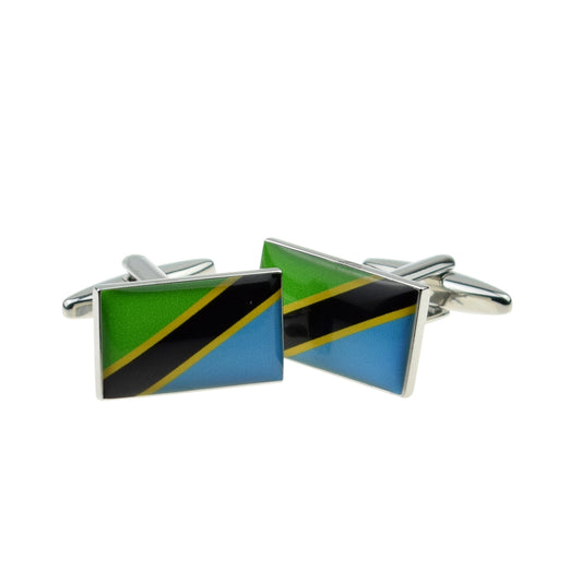 Tanzania Flag Cufflinks | Ashton and Finch
