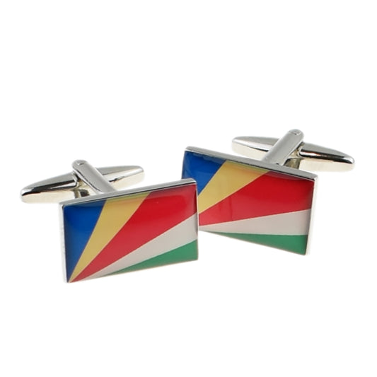 Seychelles Flag Cufflinks | Ashton and Finch