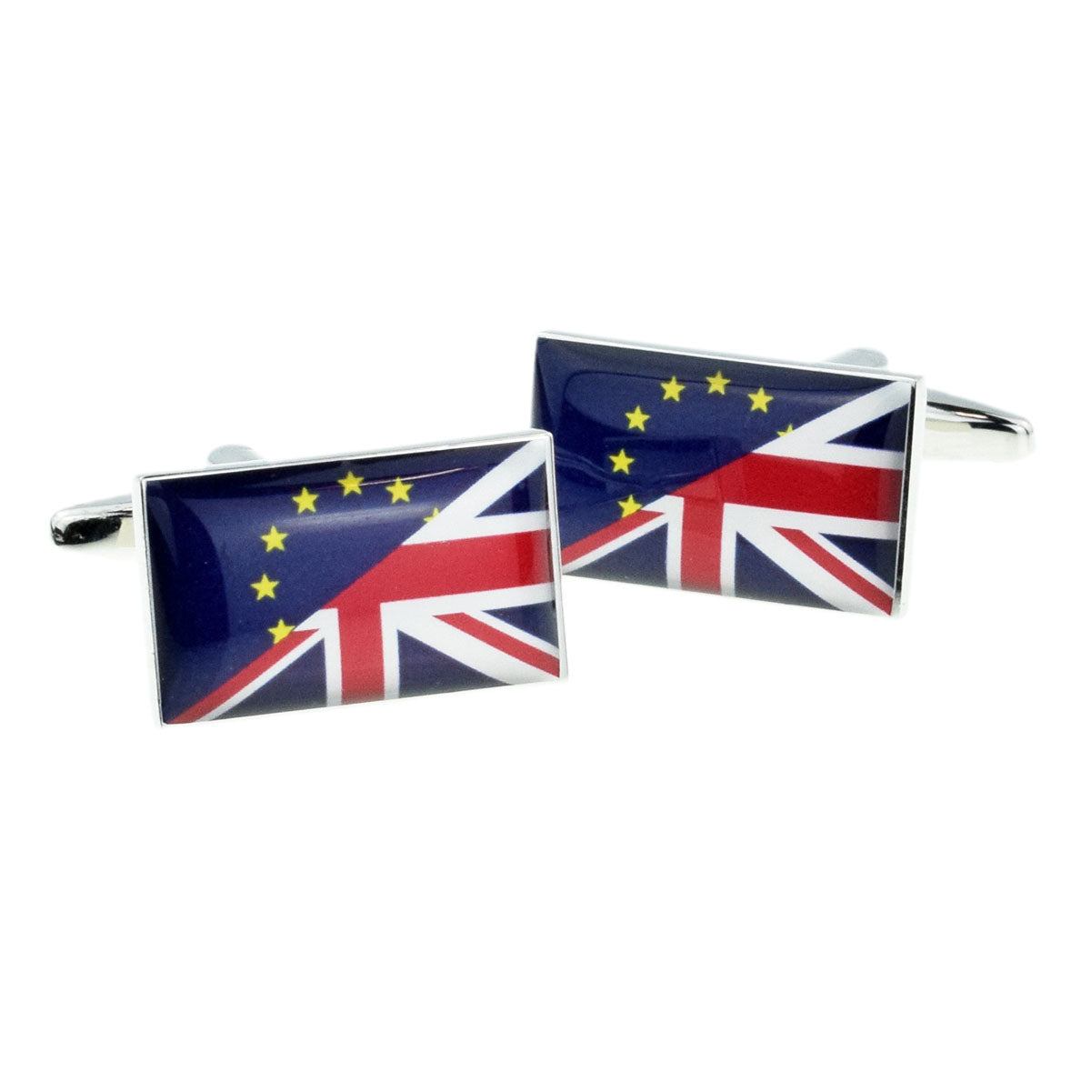 Mixed Flag Europe and Union Jack Cufflinks | Ashton and Finch