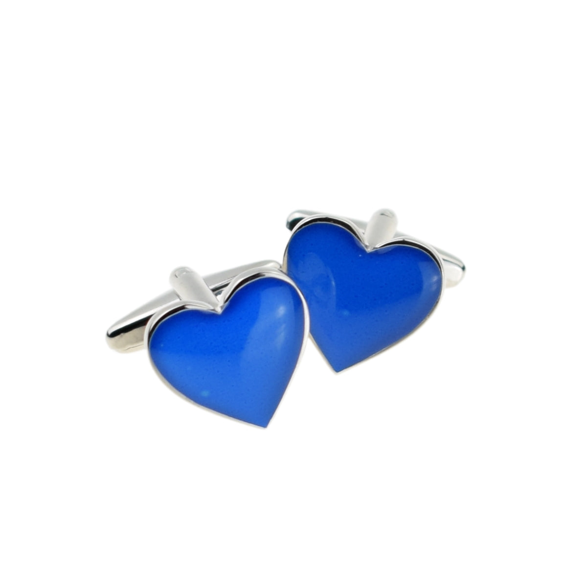 Blue Love Heart Cufflinks | Ashton and Finch
